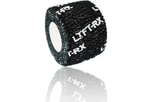 LYFT-RX Ruban d'Haltérophilie pour Hook Grip, Doigts - Bande Athlétique Élastique Facile à Déchirer avec Adhésif de Qualité Supérieure pour L'haltérophilie Olympique, Musculation, Weightlifting, WOD