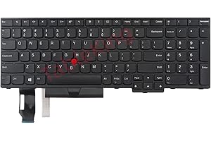 TABLE-KING Replacement Without Backlit Keyboard for Lenovo Thinkpad E580 E585 E590 E595 T590 P53S L580 L590 P52 P72 P53 P73 (US English, Non-Backlit)