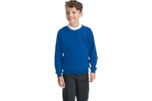 LISTERS SCHOOLWEAR Boys Girls Unisex School Crew Neck Jumper Round Neck Fleece Sweatshirt Uniform Ages 3-16 Years
