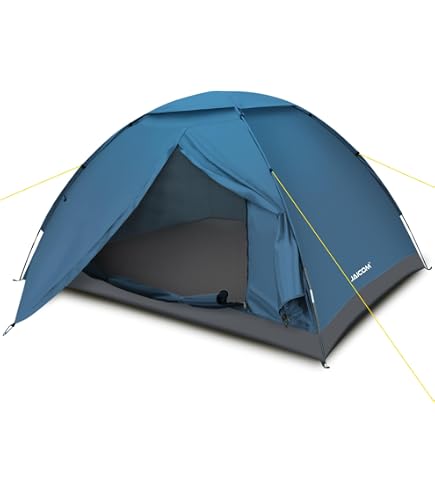 Rejka Kuppelzelt Agadir für 1-2 Personen (240 x 235 x 100 cm, grün) Sport & Freizeit