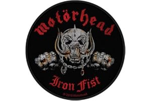 RAZAMATAZ Motorhead Iron Fist Skull Woven Patch