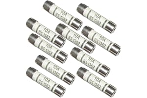 LOL-FUN 10 piezas 6 mm x 25 mm 240 V 10A BS1362 fusible de cerámica
