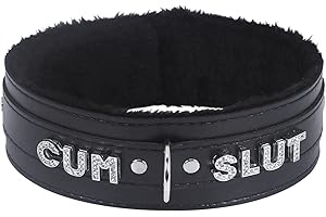 paloli Rosa Choker Halskette für Frauen Leder Choker Halskette Fluffy Punk Leash Gothic Cosplay Sexy Schmuck