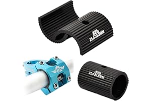 Wisebom Set di 2 Manubrio Shim Biciclette, Conversione Foglio Manubrio in Lega di Alluminio Shim Manubrio, Riduttore Attacco Manubrio Distanziali Spessore 25,4 su 31,8 mm