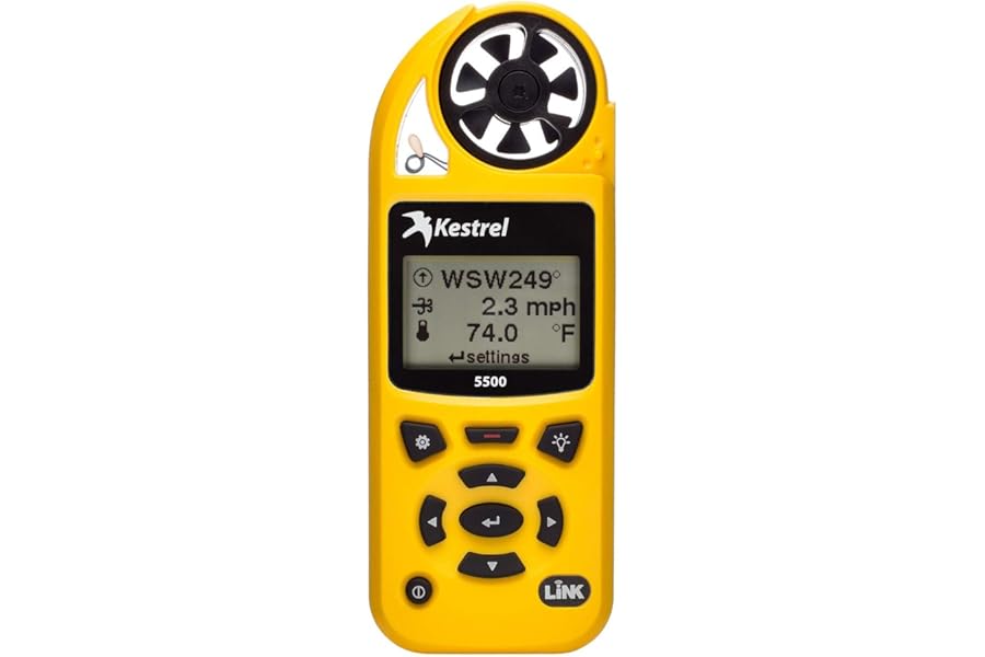 Kestrel 5500 Weather Meter, Non-LiNK, Yellow