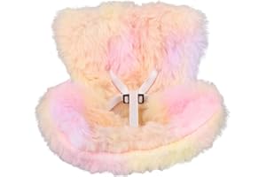 BOXOB Fotelik Samochodowy Lalek, Pluszowy Fotelik Bezpieczeństwa z Klipsami Nawiewu dla Lalek 17cm Elegancka Kanapa-Zabawka Dekoracje Samochodowe Domowe Ekspozycja Biurko (Różowy Żółty Fioletowy)