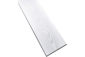 DECCART - Wandpaneele 100x16,7 cm - Panel wand - Paneele - Wandverkleidung innen - Deckenverkleidung - Wandplatten aus Polystyrol - Holzoptik Platten - wall panel - 120 Stück - 20m² - weiß