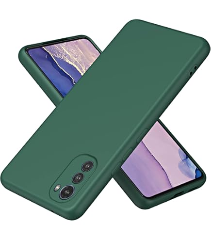 HONLEN Handyhülle Für Motorola Moto E32/e32s – Transparent Farbverlauf, TPU Silikon, 4-Ecken-Schutz, Rosa Gold!