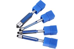 4 st flush trim bit set 6 mm skaft topp dubbla lager rak router professionellt träbearbetningsverktyg