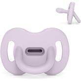 Suavinex, All Silicone Pacifier, for Babies 0/6 Months and Newborns, Physiological Teat Sx Pro, Soft and Flexible, Ideal for