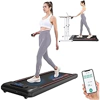 CITYSPORTS Tapis roulant elettrico domestico, tapis roulant da ufficio, tapis roulant elettrico sotto il tavolo, 1-6 km/h, co