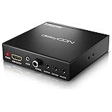 deleyCON SCART zu HDMI Konverter mit Audio Extractor SCART + HDMI Eingang auf HDMI Ausgang Koaxial + 3,5mm Audio Ausgang SCAR
