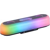 Mars Gaming MSB-Orb, Portable Speaker + Sound Bar 20W, Orbilight RGB Lighting 360&ordm;, Soundbar with Triple Driver System, Gamin