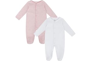 MK MATT KEELY Kombinezon niemowlęcy dla noworodków bawełniany kombinezon piżama z długim rękawem z otwartym przodem guziki pomysł na prezent narodziny