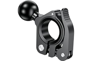 BRCOVAN Lega Alluminio Supporto per Morsetto per Manubrio con 1 Pollice TPU Palla per RAM Mounts B Szie Braccio a Doppia Presa Sferica, Per Binari Diametro 0,5''/0,875''/1''/1,26''