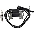 Carkio Carkio Ignition Coil w/Spark Plug Compatible with Honda Gx240 Gx270 Gx340 Gx390 8 9 11 13hp Engine New