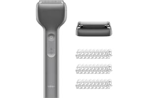 Laifen T1 Pro Rasoir Électrique pour Rasage Quotidien des Barbes Courtes et Clairsemées, Moteur 12 000 CPM, Autonomie 120 Min, Usage à Sec et Sous l'Eau, Avec Tête Tondeuse et 3 sabots (Gris Sidéral)