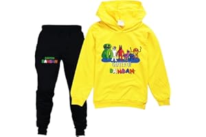 East-hai-buy 2023 Conjunto De Chándales Estampados para Niños Juego De Dibujos Animados Sudadera con Capucha Informal y Pantalones para Niños Niñas