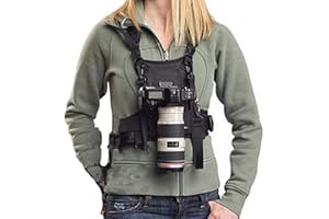 Nicama Imbracatura Pettorale per Fotocamera, Cinghia Doppia Tracolla con Sgancio Rapido per Fotocamera Canon Nikon Sony Sigma Olympus DSLR