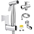 SOMDARHK Handheld Bidet Sprayer Kit -Stainless Steel High Pressure Adjustable Toilet Sprayer with Hose for Feminine Hygiene Cloth Diaper Cleaning Pet Bath Durable Leak Proof