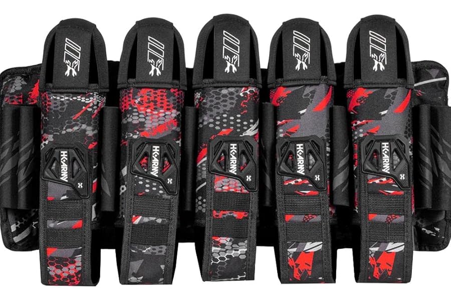 HK Army 5+4 Eject Paintball Harness Pod Pack - Scorch