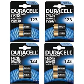 8 x piles CR123 3 V au lithium Duracell Ultra photo – dl123 Pile pour batterie – el123 a – CR123 A – CR17345