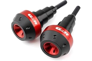 MISKYN Cadre De Protection Contre Les Chutes De Moto, Carénage Coulissant, Protection Anti-Crash, pour Suzuki GSR400 GSR600 GSR750 GSR 600 750 Moteur (Couleur : Red)