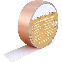 HUTHIM Kupferband Gegen Schnecken Kupferfolienband(30mm×30m), Selbstklebendes EMI Abschirmband, Schneckenschutz Pflanzen…