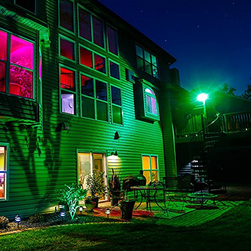 Albrillo LED 30W RGB Fluter mit 16 Farben inkl. Fernbedienung & Stecker, IP65 - 7