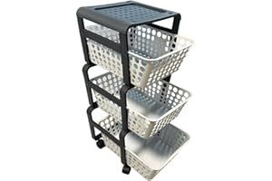 Ecoplast - Carro Auxiliar de plástico con Ruedas MODULA Ghiaccio