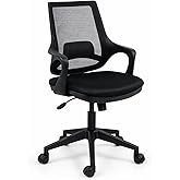 AULE City Work Chair, Office Chair, Computer Chair, Computer Office Chair - Black (Black)