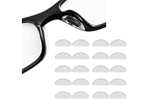 DAQIEPIN 12 Paar Nasenpads Brille selbstklebend Ankleben weiche Silikon Nasenpads rutschfest transparent Gel Kissen Brillenpads für Sonnenbrillen Brillen