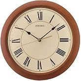 Seiko Duvar saati kahverengi plastik gizli saniye QXA713T