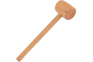 BANAPOY Wood Mallet, High Hardness Durable Wooden Hammer, Comfort Gripping for Woodworking for Wood Carving Polishing Tea Trays Root Carving
