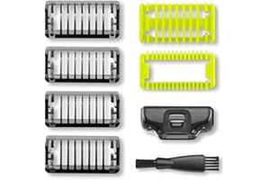 PRAOFRT 8 Stück Trimmaufsätze Set für philips one blade, Aufsätze Gesichtshaarschneider Skin Guard und Body Comb Kit klingen Ersatzklingen Zubehör Barttrimmer Ersatz