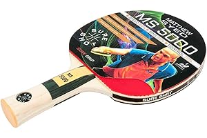 Sure Shot Matthew Syed MS-5000 Table Tennis Bat, ITTF Approved 2.0 mm Taipai Rubber