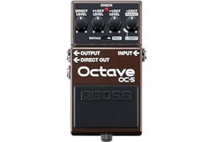 Pedal de efectos de guitarra y bajo BOSS OC-5 Octave con modos Vintage y Poly y cinco años de garantía