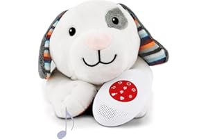 ZAZU Dex The Dog Soother - Baby Soother Sound Machines with Heartbeat Sound & White Noise | Sleep Aid for Babies and Newborn with Cry Sensor and Shake Activation | Auto Shut-Off | Washable