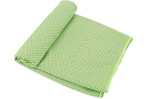 SECALIFE 1 Pack Cooling Towel Ice Sports Towel, Ice Towel, Soft Breathable Instant Towel, Microfiber Cool Towel for Yoga, Pilates, Running, Gym, Workout, Camping, Fitness, Outdoor Sports(green)