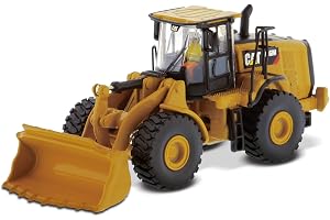 Diecast Masters 85948 – Caterpillar hjullastare 966M, detaljerad H0 CAT byggfordon i metalllåda, skala 1:87, ca 10 x 4 x 4 cm