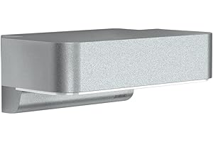 Steinel Lampa zewnętrzna L 800 S srebrna, 7,5 W, 466 lm, kinkiet LED z czujnikiem ruchu 160° iHF, zasięg maks. 5 m