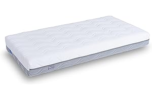 ‎MY BABY MATTRESS My Baby Babymatratze Bertha – 70x140 cm – atmungsaktive Kindermatratze – Oeko Tex 100 – Winterseite Fleece – Sommerseite Thermo-Fasern – hyperallergene Kokosfasern – Sicherheitsrahmen