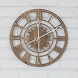 Vinteen Europäische römische Ziffern Retro Wanduhr Wohnzimmer moderne kreative Uhr Persönlichkeit Kunst Quarzuhr Café Restaurant Trend Horologe Uhr und Uhren ( Color : Gold )