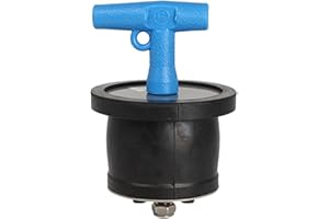 FADERR Bouchon de Tuyau Compatible en Acier Inoxydable pour Joint et Nettoyage - Bouchon de Tuyau Anti-Retour - Bouchon Nettoyage de Piscine hivernale - Bouchon de vidange de Bateau (Taille : 45-65 mm)