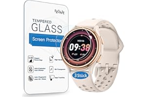 Frgnie Schutzfolie Kompatibel mit AIMIUVEI G53 Smartwatch 1.27" (3 Stück) Gehärtetes Glas Displayschutzfolie Kompatibel mit HASAKEI Smartwatch Damen