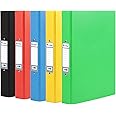 A4 2 Ring Binder File Folder Brights Assorted Pack of 5