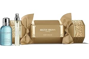 Molton Brown Coastal Cypress & Sea Fennel Christmas Cracker - Eau de Toilette 7.5 ml & Bath & Shower Gel 100 ml, Luxury Scented Body Care Gift Set
