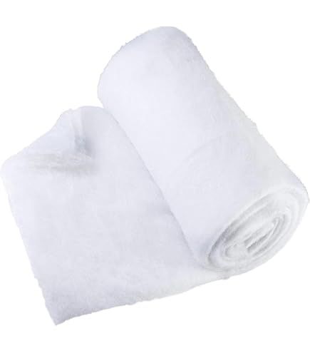 Speciale sneeuwmat, per meter, 1,00 x 5,00 m, ca. 20 mm dik, 5 m², (EUR 5 ,98/m²), extra zacht en extra pluizig, kunstsneeuw, decoratieve sneeuw