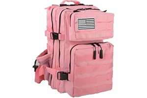 SEYATULLH Mochila Militar Táctica 45L - Sistema MOLLE Senderismo Camping - Hombres Mujeres