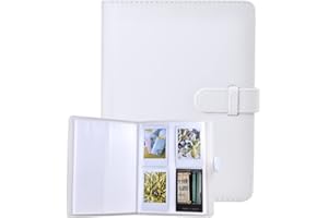 MUZIRI KINOKOO 128 Pockets Photo Album for 3-inch Film Fuji Instax Mini EVO/Mini 12/11/9/8/7+/25/90 Camera Photo Digital Photography Photo Book White